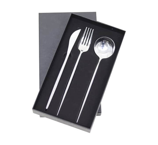 Stylish Silver Portugal Cutlery Set - 3 Piece