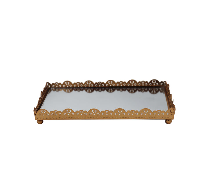 Small Rectangular Mirror Tray 21x11cm