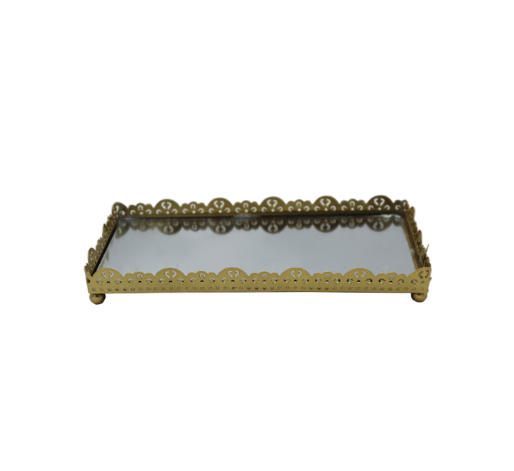 Small Rectangular Mirror Tray 21x11cm