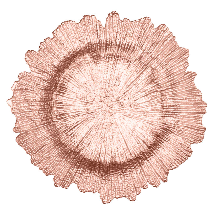 Splash Rose Gold Plastic Underplate 33cm