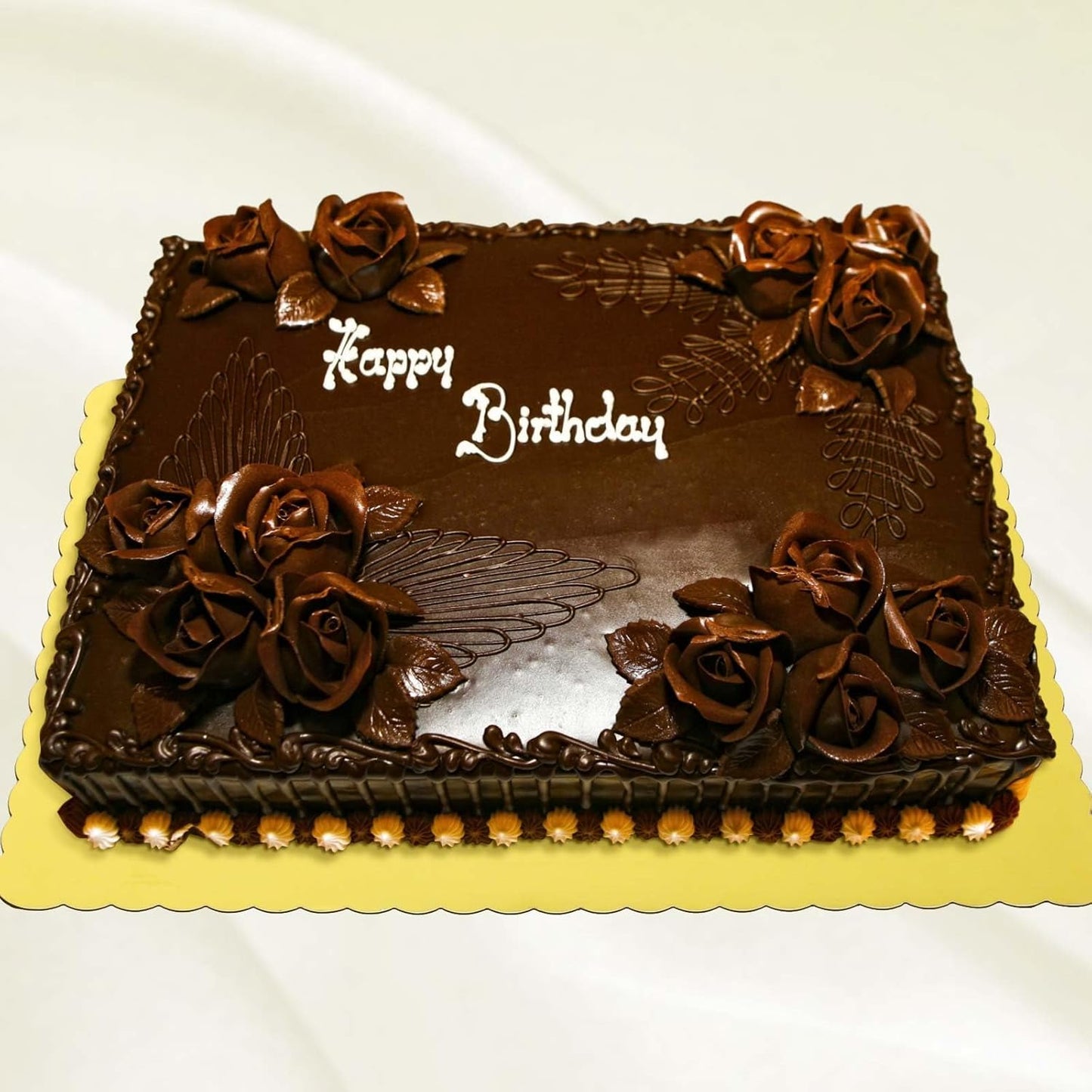 Square Cake Board Gold 4pc - 25cm