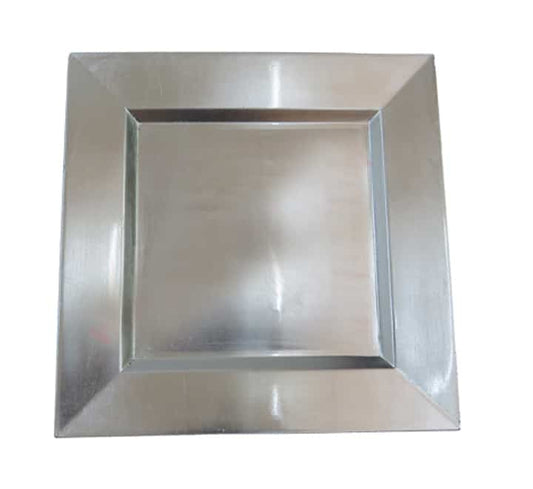 Square Plastic Underplate - Silver