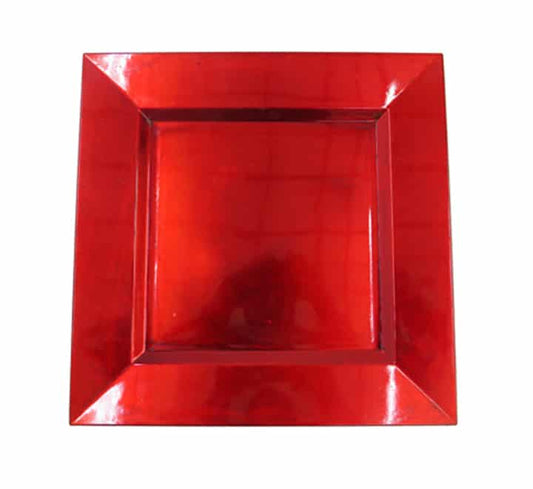 Square Plastic Underplate Red