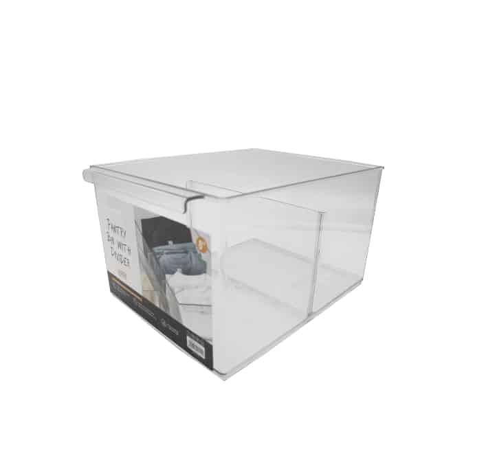 Storage Bin with Divider - 20.3×26.8×15.1cm