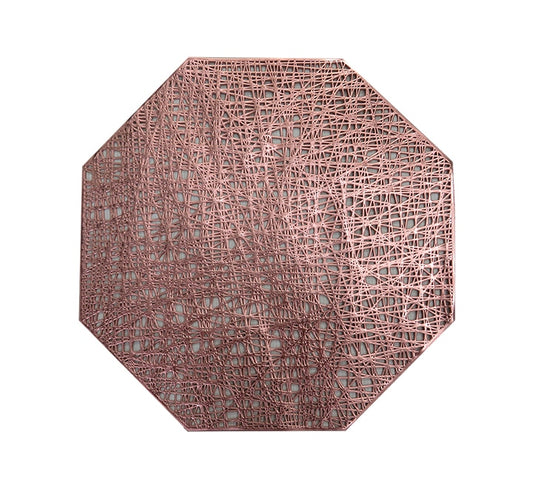 Table Mat Rose Gold - Octagonal
