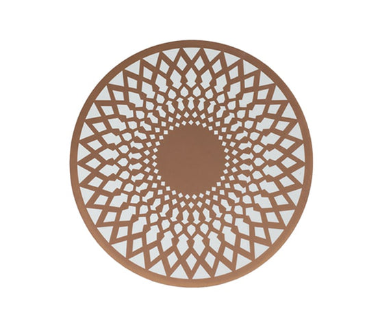 Table Mat Rose Gold 38cm - 12 Pack