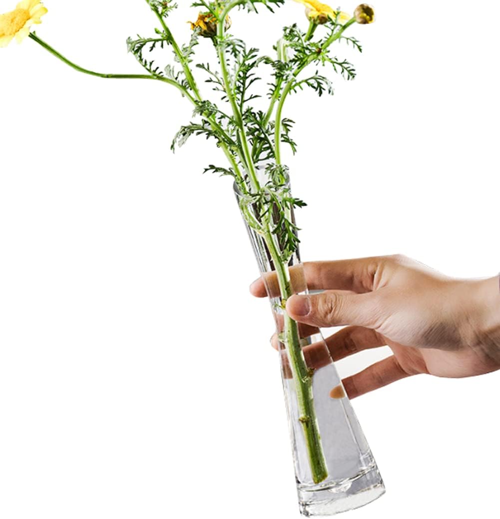 Tall Slanted Glass Vase 58cm
