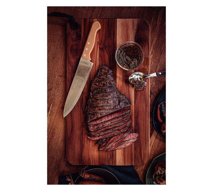 Tramontina Stainless Steel Meat Knife - Silver/Brown