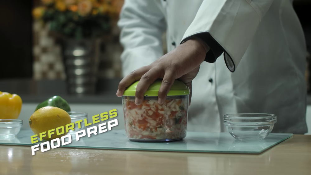 Twista 8-in-1 Manual Food Chopper with Mandolin
