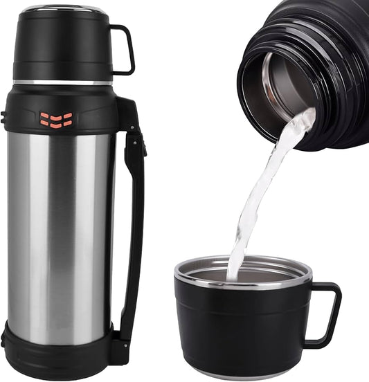stainless steel vacuum insulated kettle sport bottle 2L