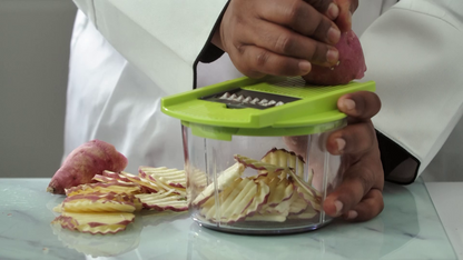 Twista 8-in-1  Manual Food Chopper with Mandolin
