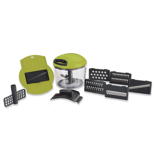 Twista 8-in-1  Manual Food Chopper with Mandolin