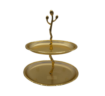 2 Tier Display Stand Gold