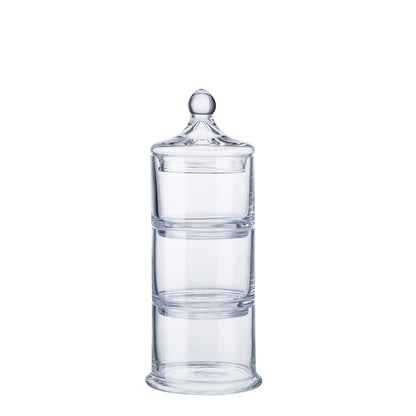 3 Layer Glass Sweet Jar 28.5cm