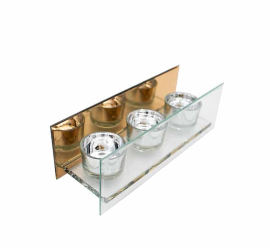 3 Piece Cup Candle Stand 25cm