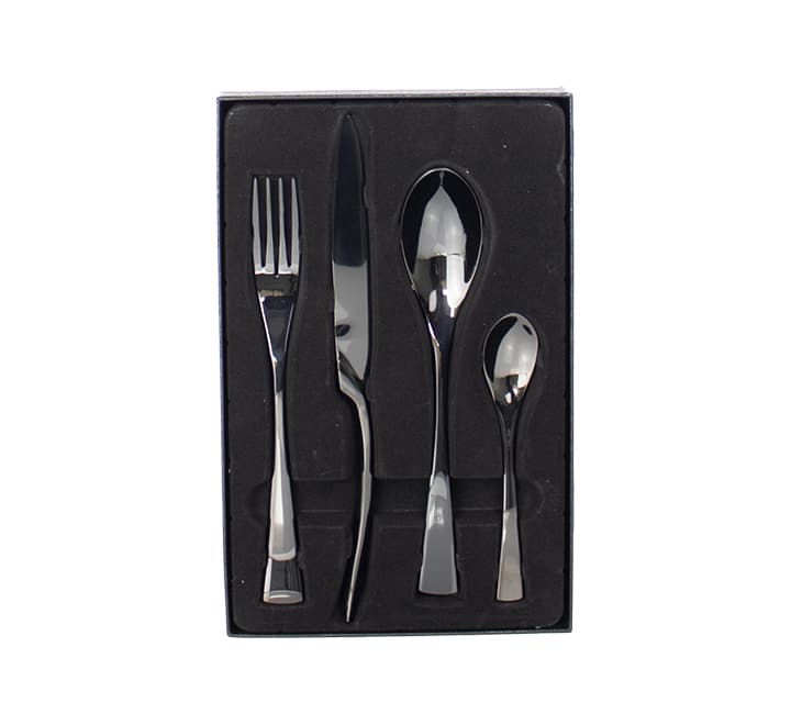 Designer Black Cutlery Set - 4 Piece