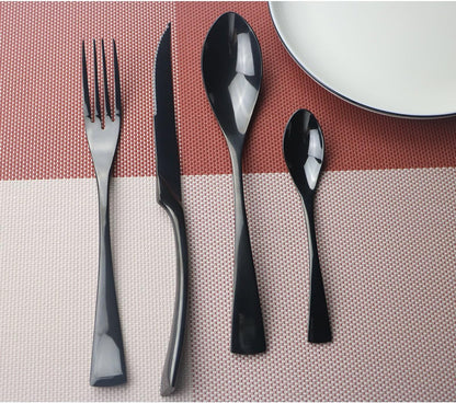 Designer Black Cutlery Set - 4 Piece