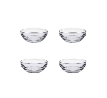 4 Piece Duralex Gigogne Glass Bowl 35ml