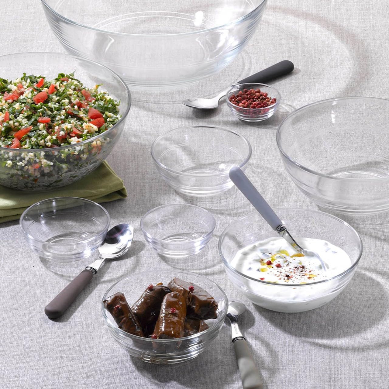 4 Piece Duralex Gigogne Glass Bowl 35ml
