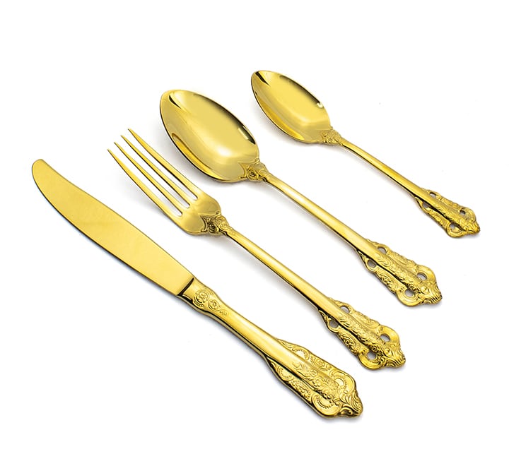 Stylish Gold Cutlery Set of 4