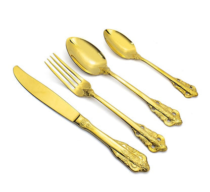 Stylish Gold Cutlery Set of 4