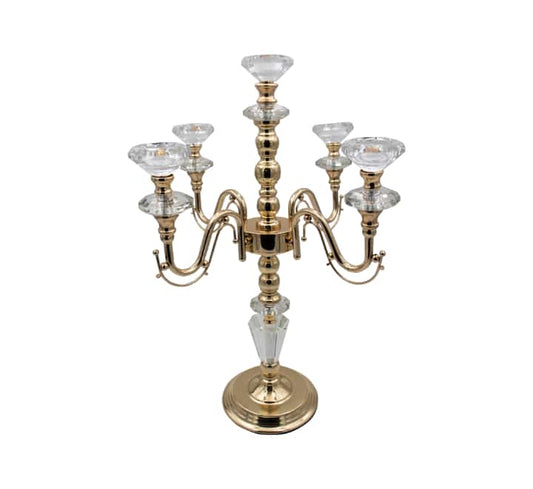 5 Cup Candle Stand Gold