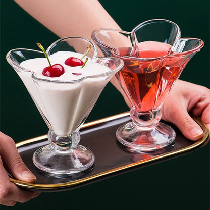 6 Piece Ice Cream Glass Bowl Set