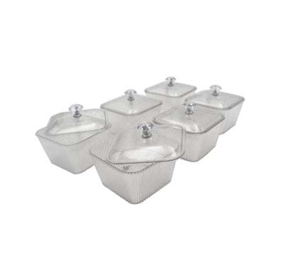 7 Piece Plastic Snack Server