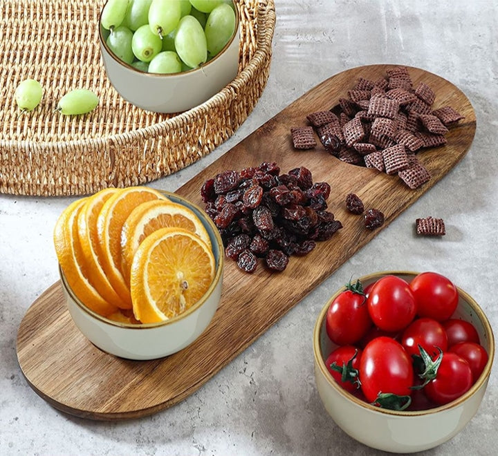 Acacia Wooden Board With Bowls