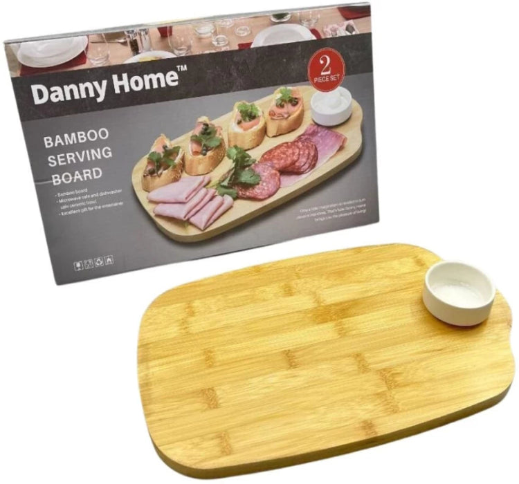 Bamboo Board & Bowl Set 2pcs