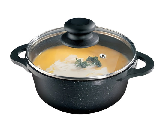 Bauer Non-Stick Marbletech 18cm Casserole Pot