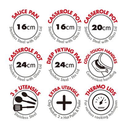 Bennett Read 16 Piece Stainless Steel Set
