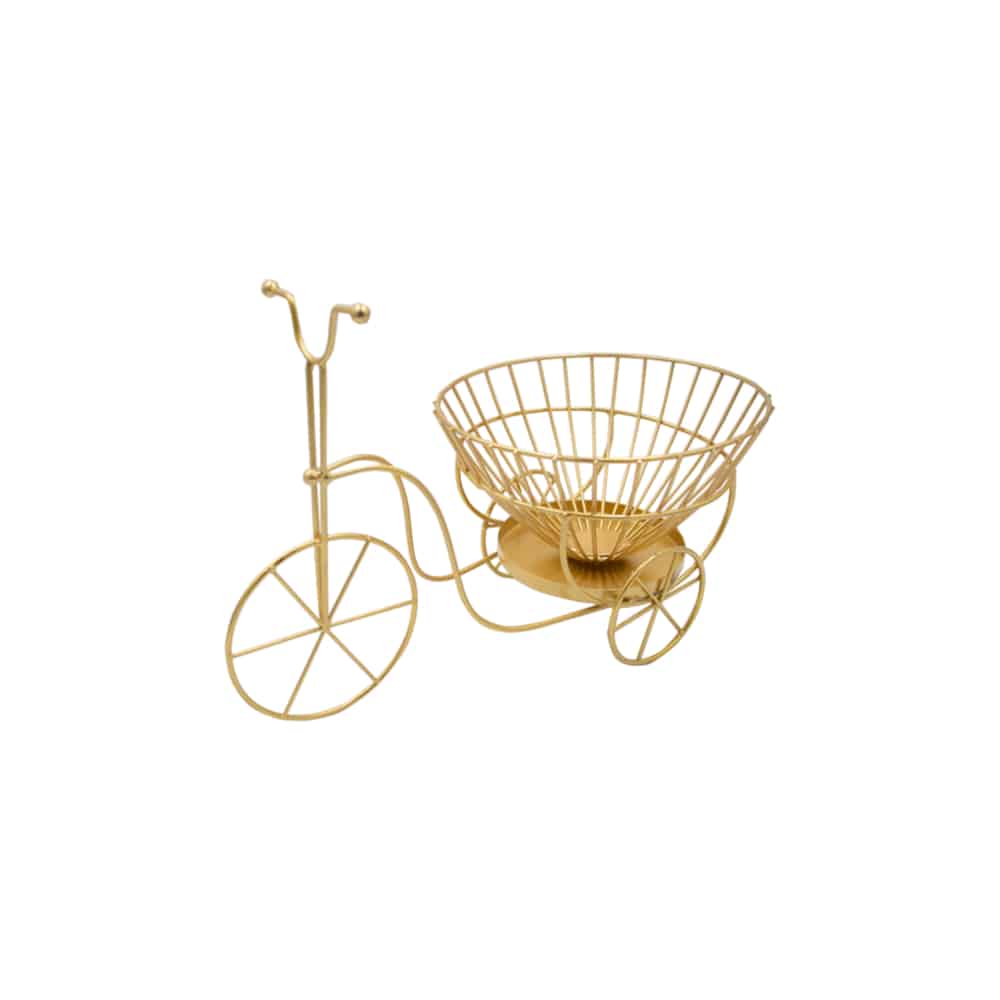 Bicycle Fruit Basket - Gold