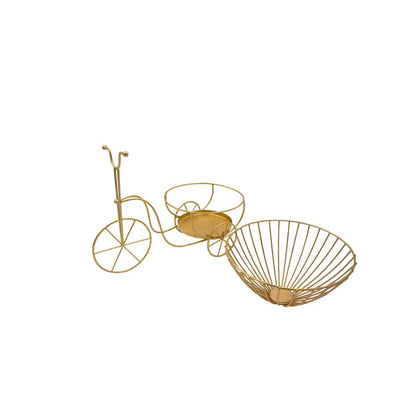 Bicycle Fruit Basket - Gold