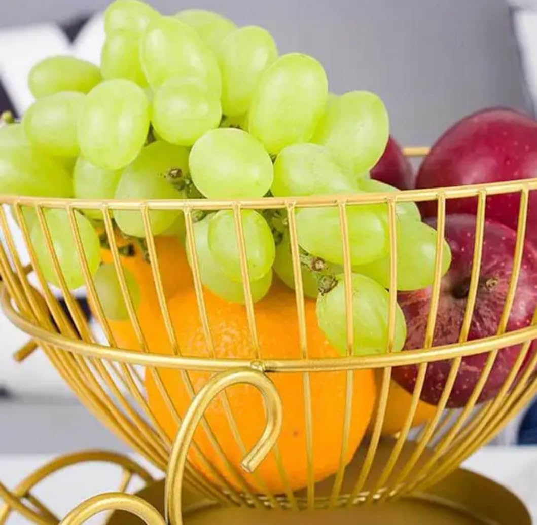 Bicycle Fruit Basket - Gold