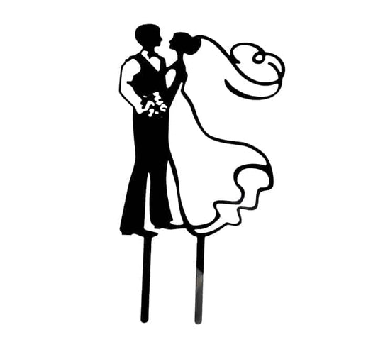 Black Cake Topper