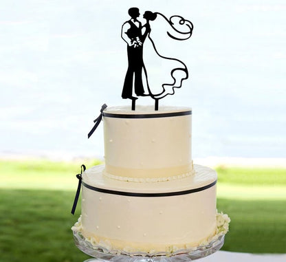 Black Cake Topper