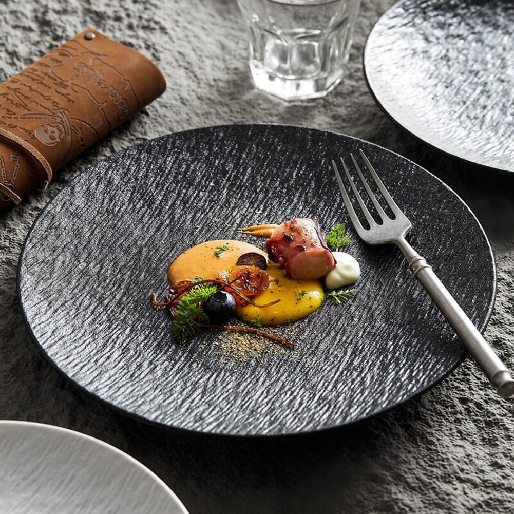 Black Ceramic Fancy Side Plate 20cm