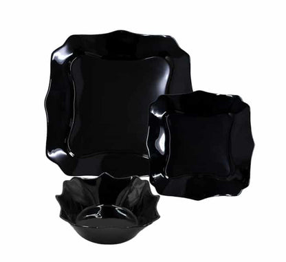 Black Dinner Set 3pc