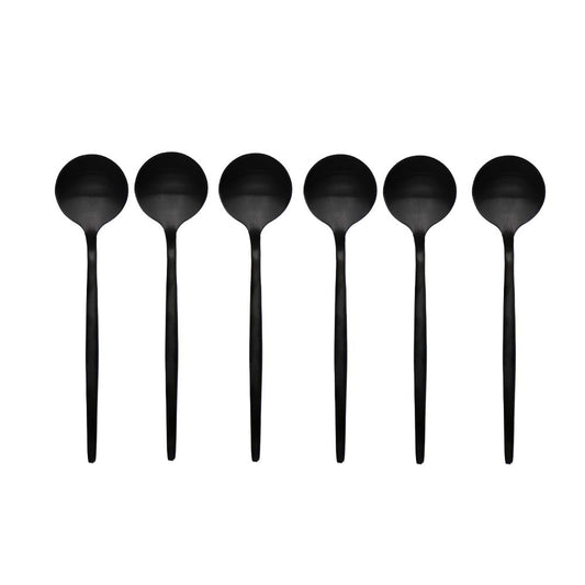 Black Teaspoons - Set of 6
