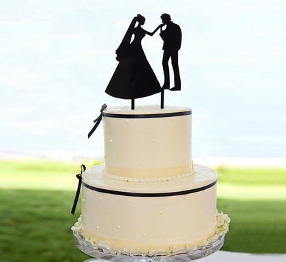 Bride & Groom Wedding Cake Topper