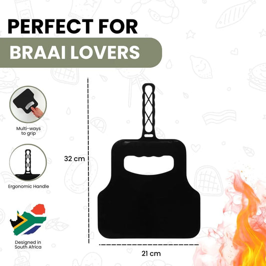 Camp Master Braai Fan Plastic Set (Pack of 1)