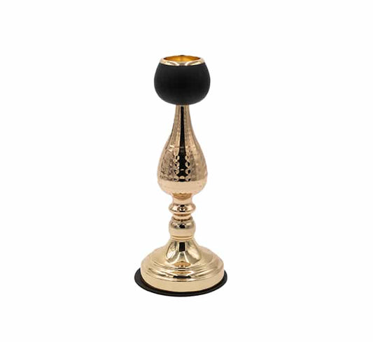 Candle Stand Black & Gold