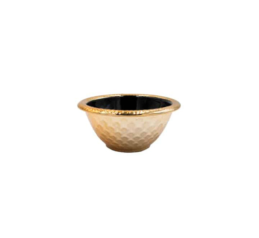 Ceramic Bowl Black & Gold 4.5″