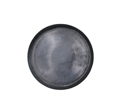 Ceramic Dinner Plate 27cm Blue & Black