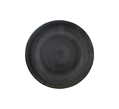 Ceramic Dinner Plate 27cm Grey & Black