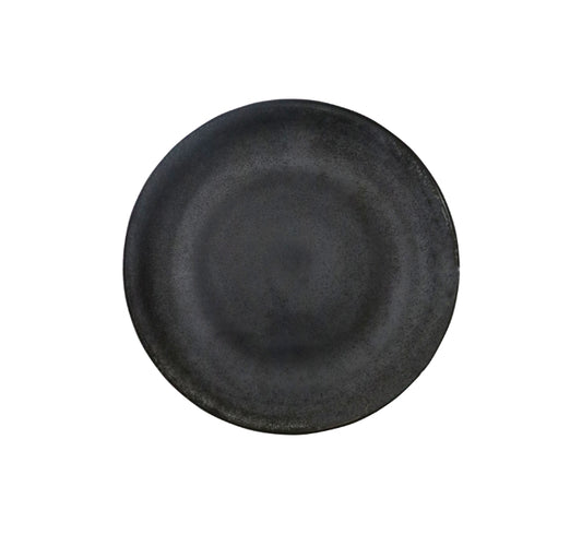 Ceramic Dinner Plate 27cm Grey & Black