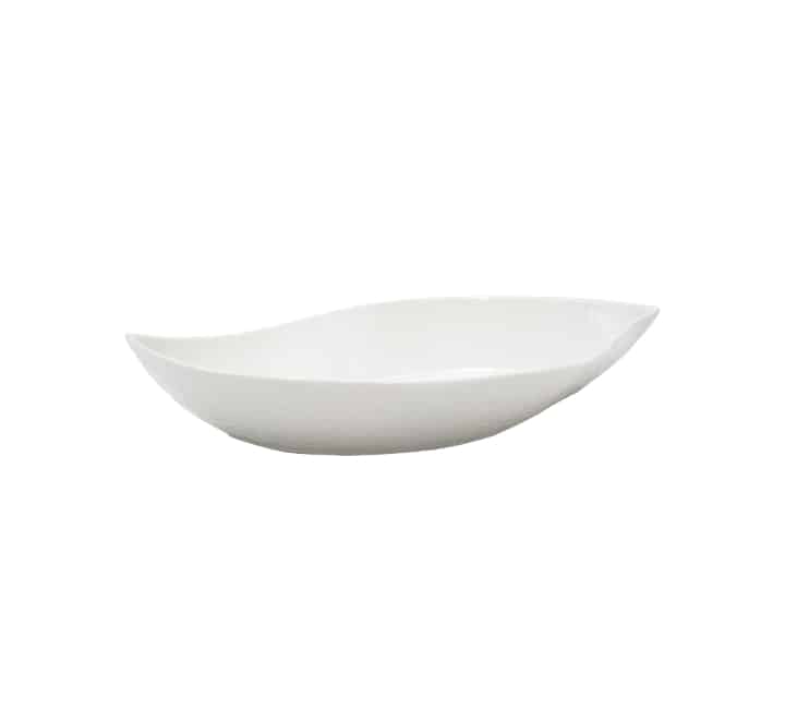 Ceramic Leaf Serving Bowl 14″
