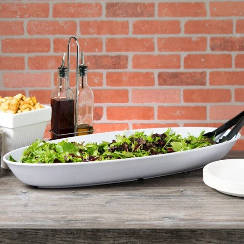 Ceramic Serving Platter - Long Oval Design