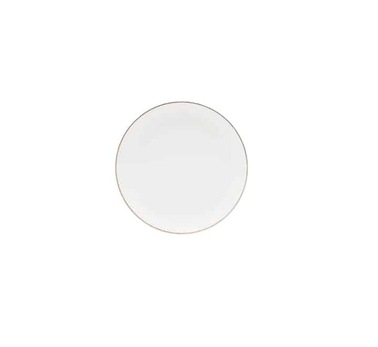 Ceramic Side Plate with Gold Rim 20cm